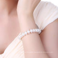 Simple Design 8-9mm AAA Button Round Freshwater New Design Pearl Bracelet